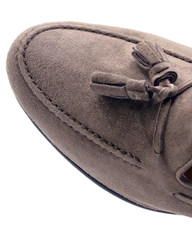 NAPLES Italian Kid Suede Tassel Loafer