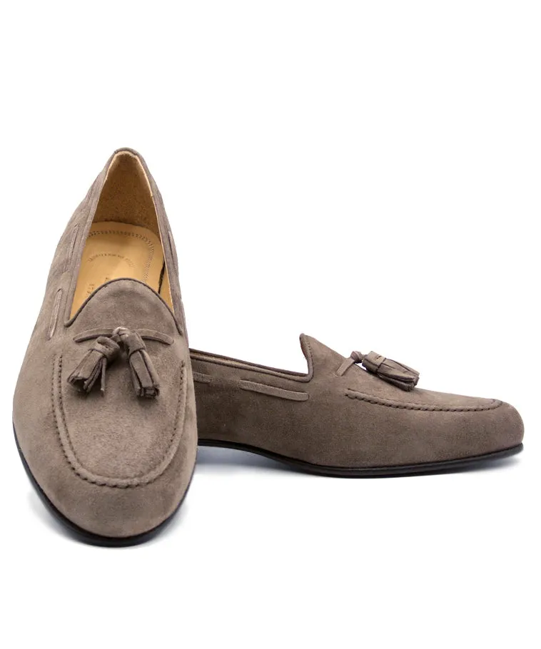 NAPLES Italian Kid Suede Tassel Loafer