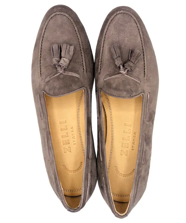 NAPLES Italian Kid Suede Tassel Loafer