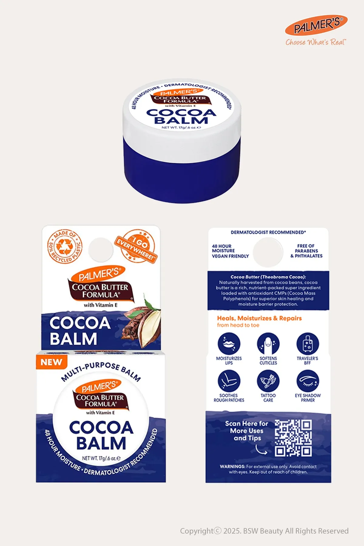 PALMER'S COCOA BUTTER COCOA BALM 0.6oz
