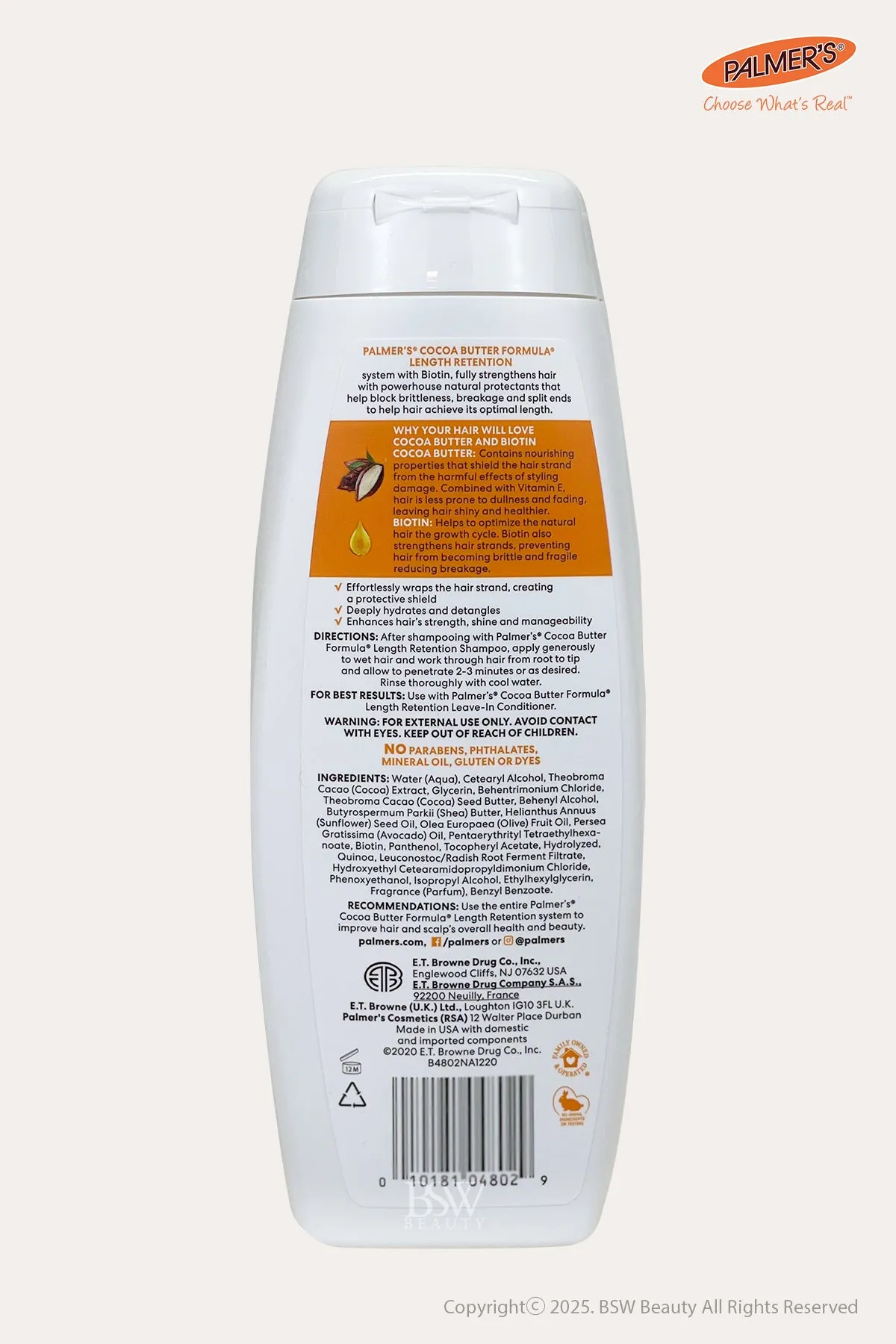 PALMER'S COCOA BUTTER FORMULA LENGTH RETENTION CONDITIONER 13.5oz
