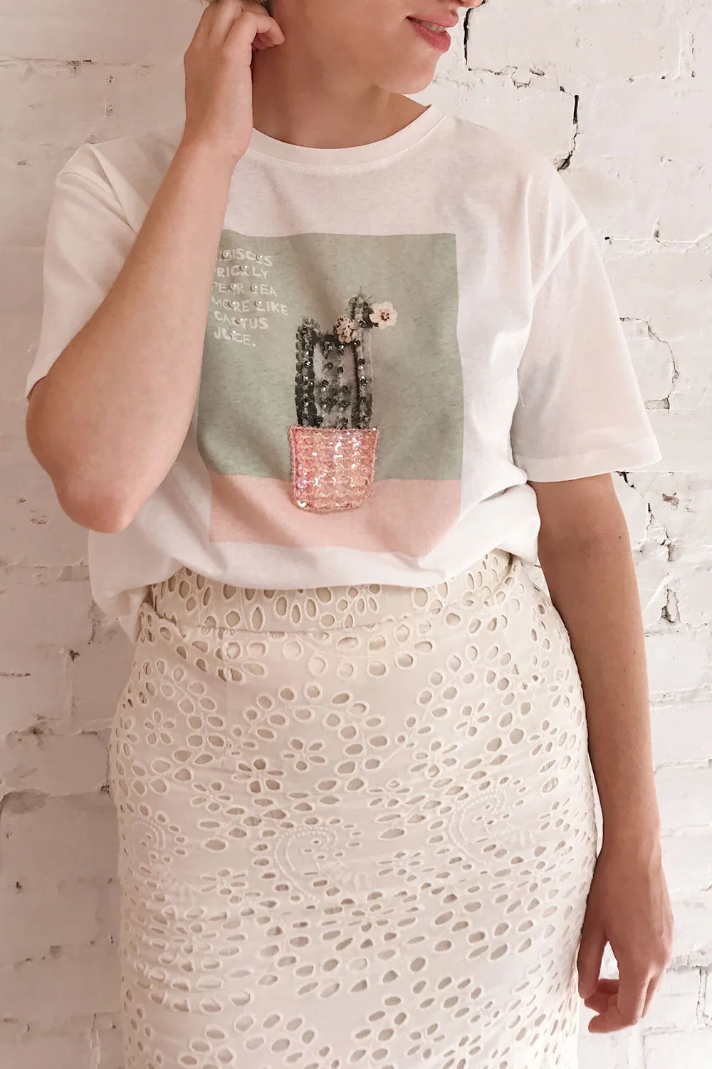 Parielle | Cactus Print T-Shirt