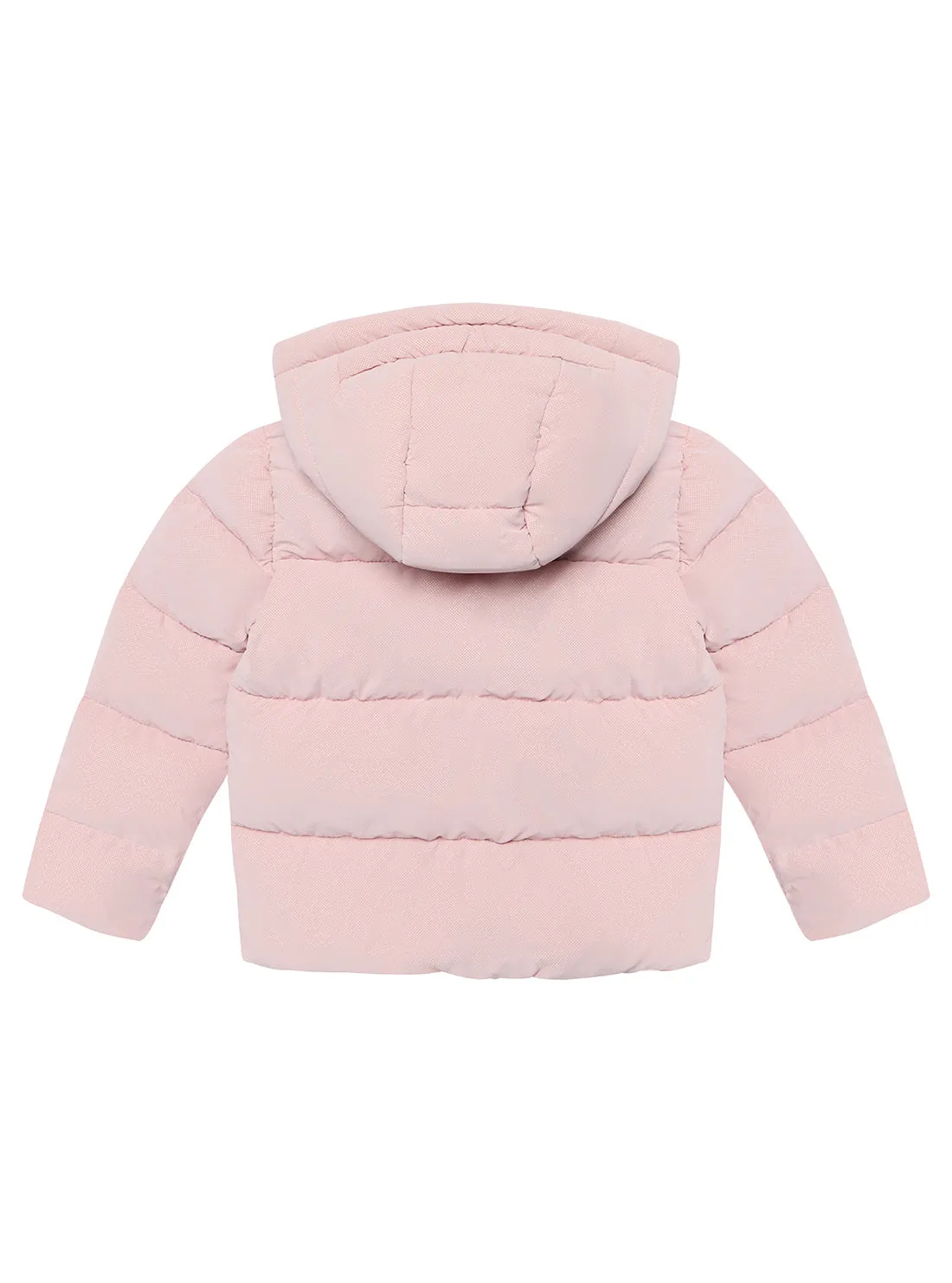 Pink Hooded Puffer Jacket (2-7)