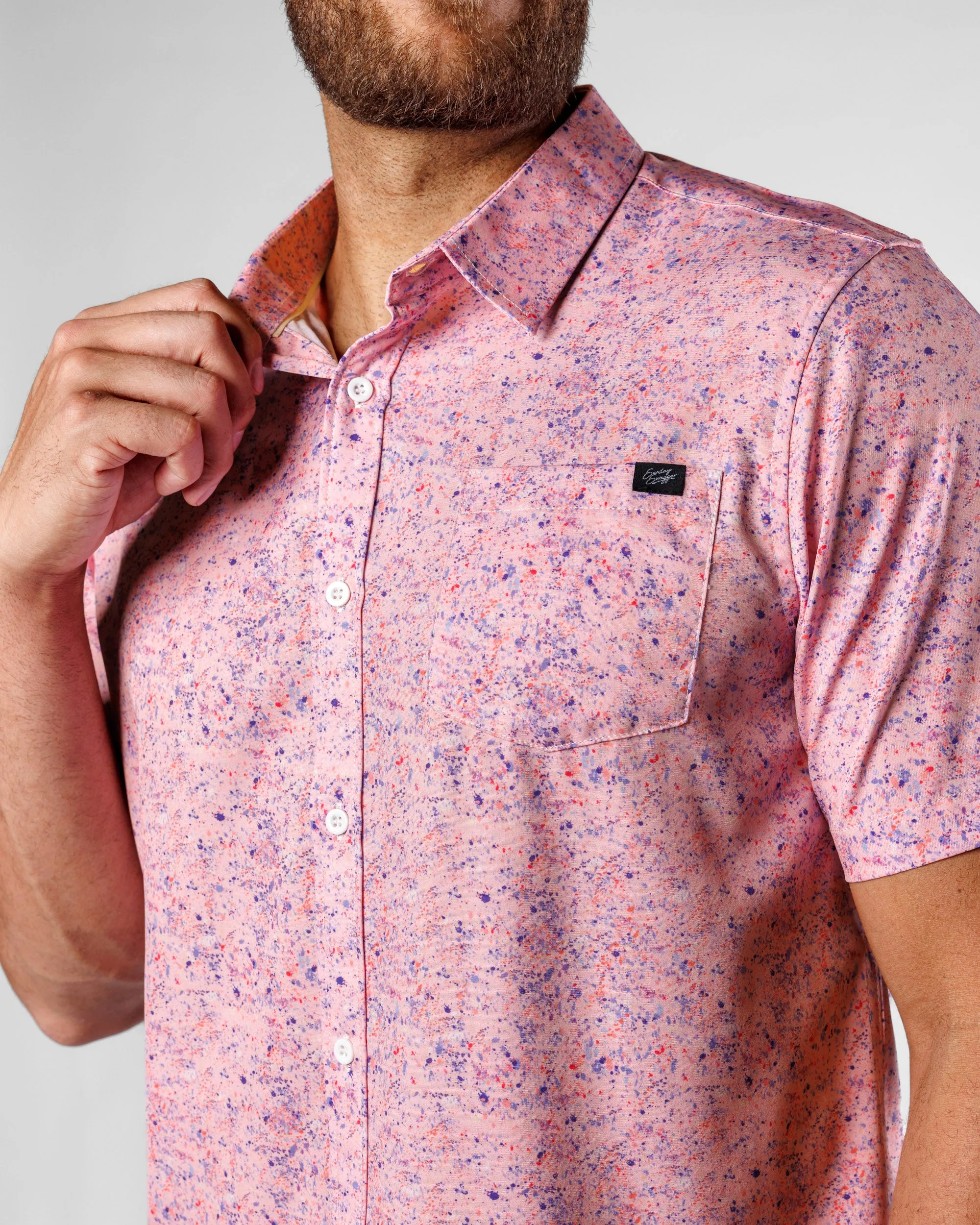 Pink Pulse Button Up 2.0