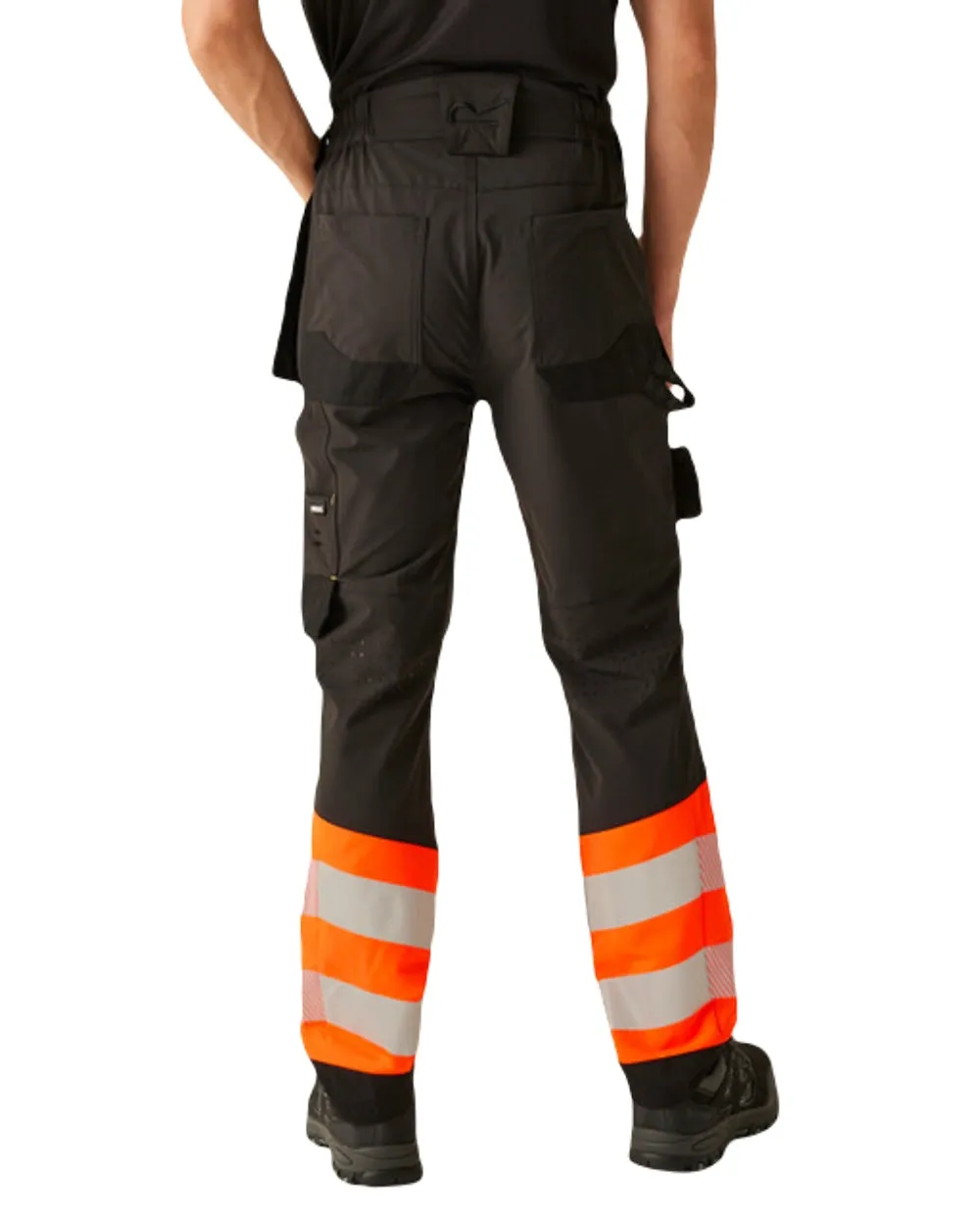 Regatta Mens Hi-Vis X-Pro Stretch Holster Trousers Class 1