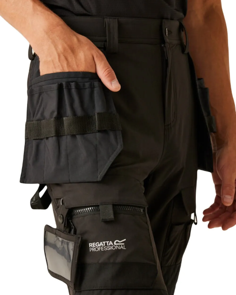 Regatta Mens Hi-Vis X-Pro Stretch Holster Trousers Class 1