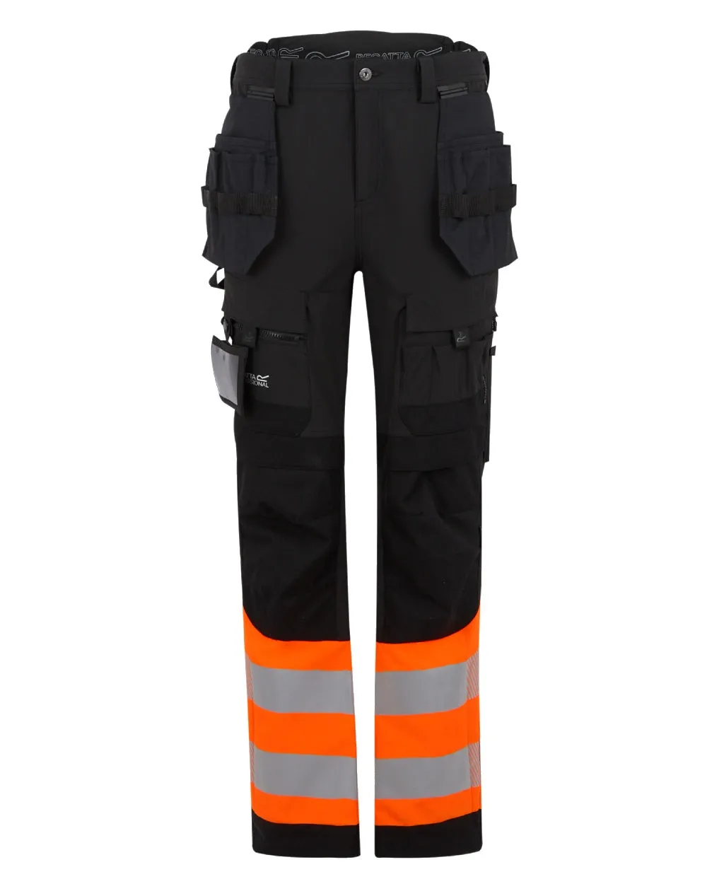 Regatta Mens Hi-Vis X-Pro Stretch Holster Trousers Class 1