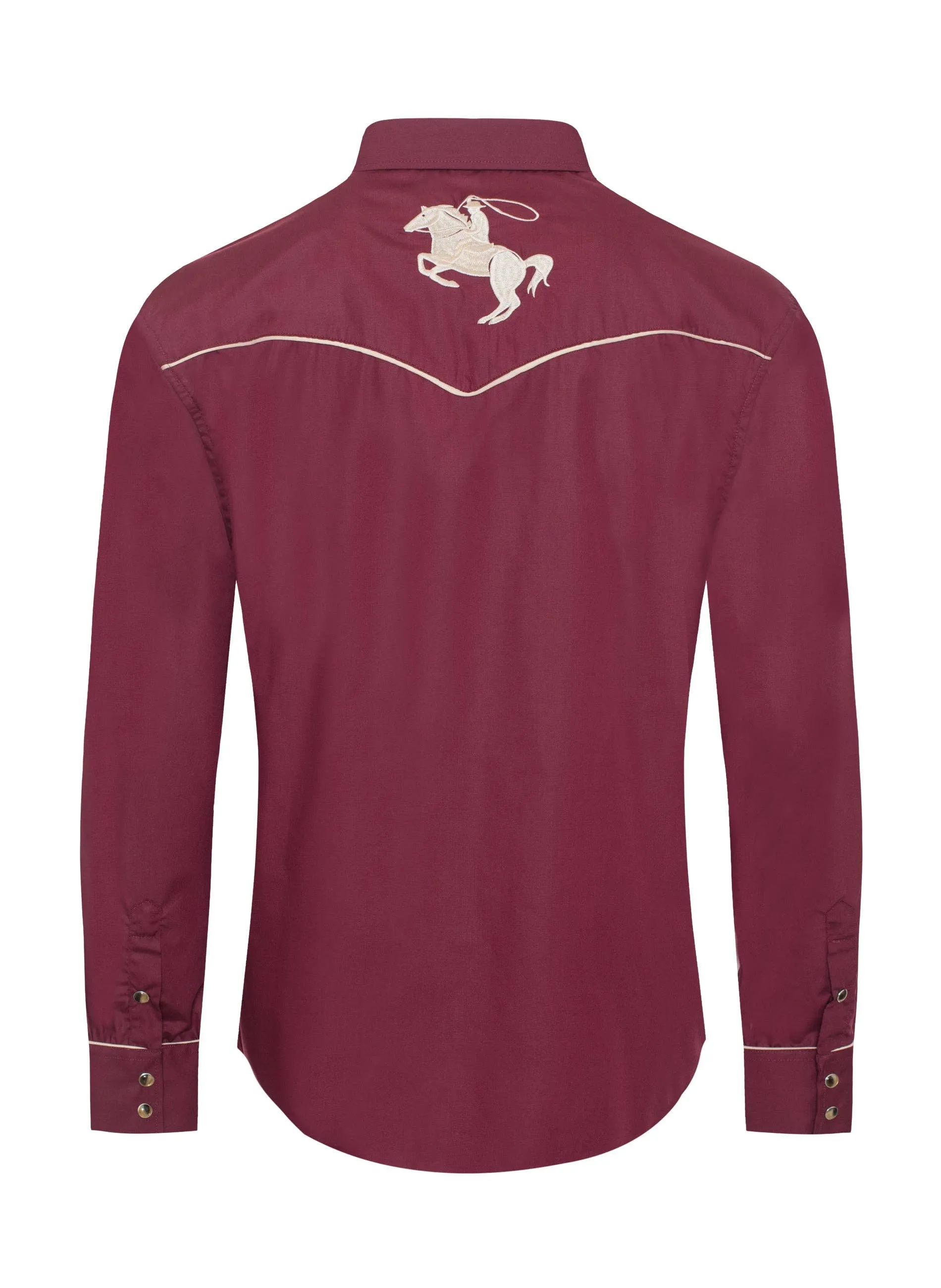 Rodeo Clothing Men's Horse Embroidery Western Shirts-PS560L-505