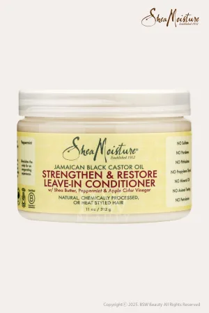 SHEA MOISTURE JAMAICAN BLACK CASTOR OIL STRENGTHEN&RESTORE LEAVE-IN CONDITIONER 11oz