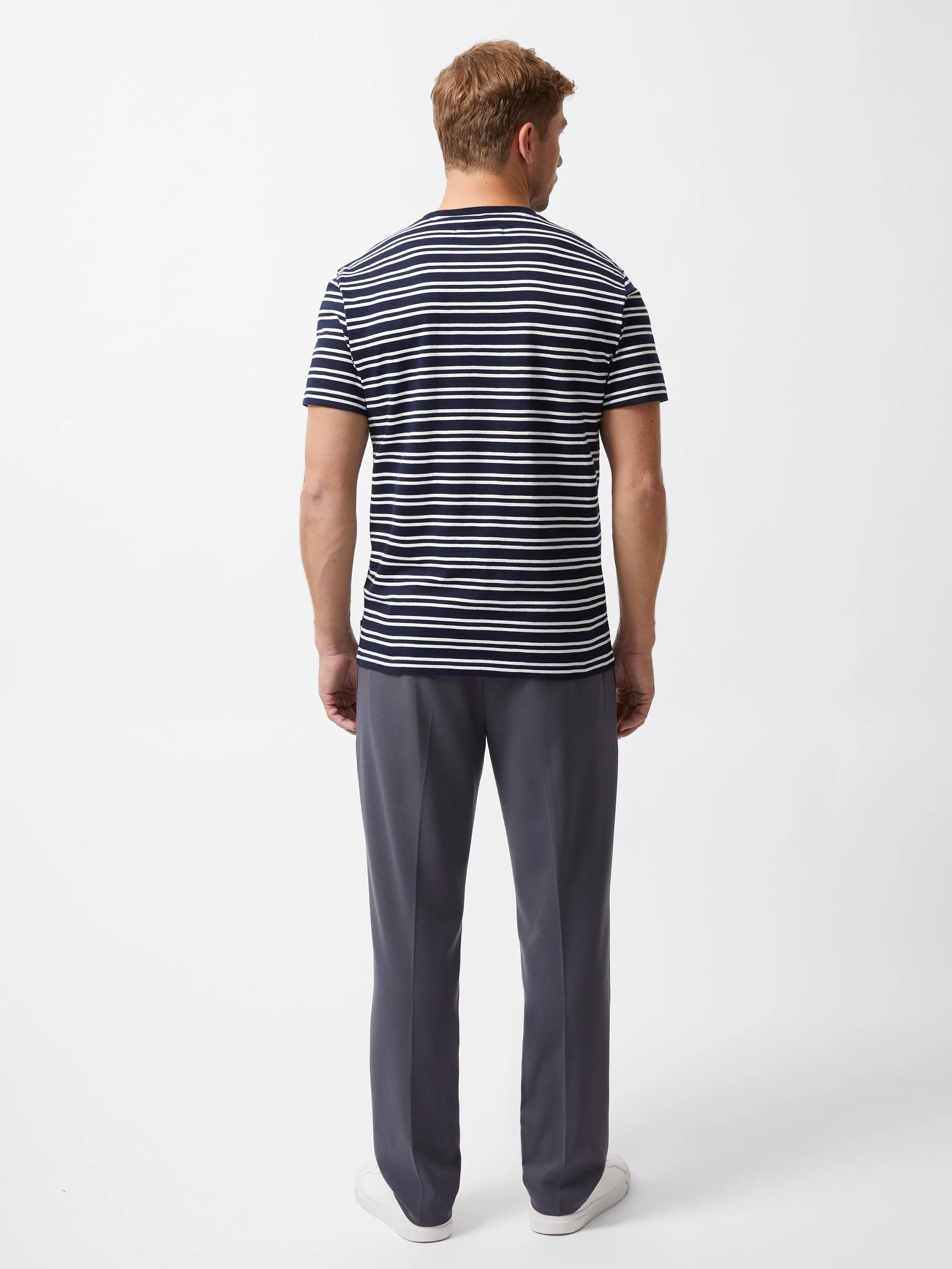 Short Sleeve Yarn Dye Stripe T-Shirt