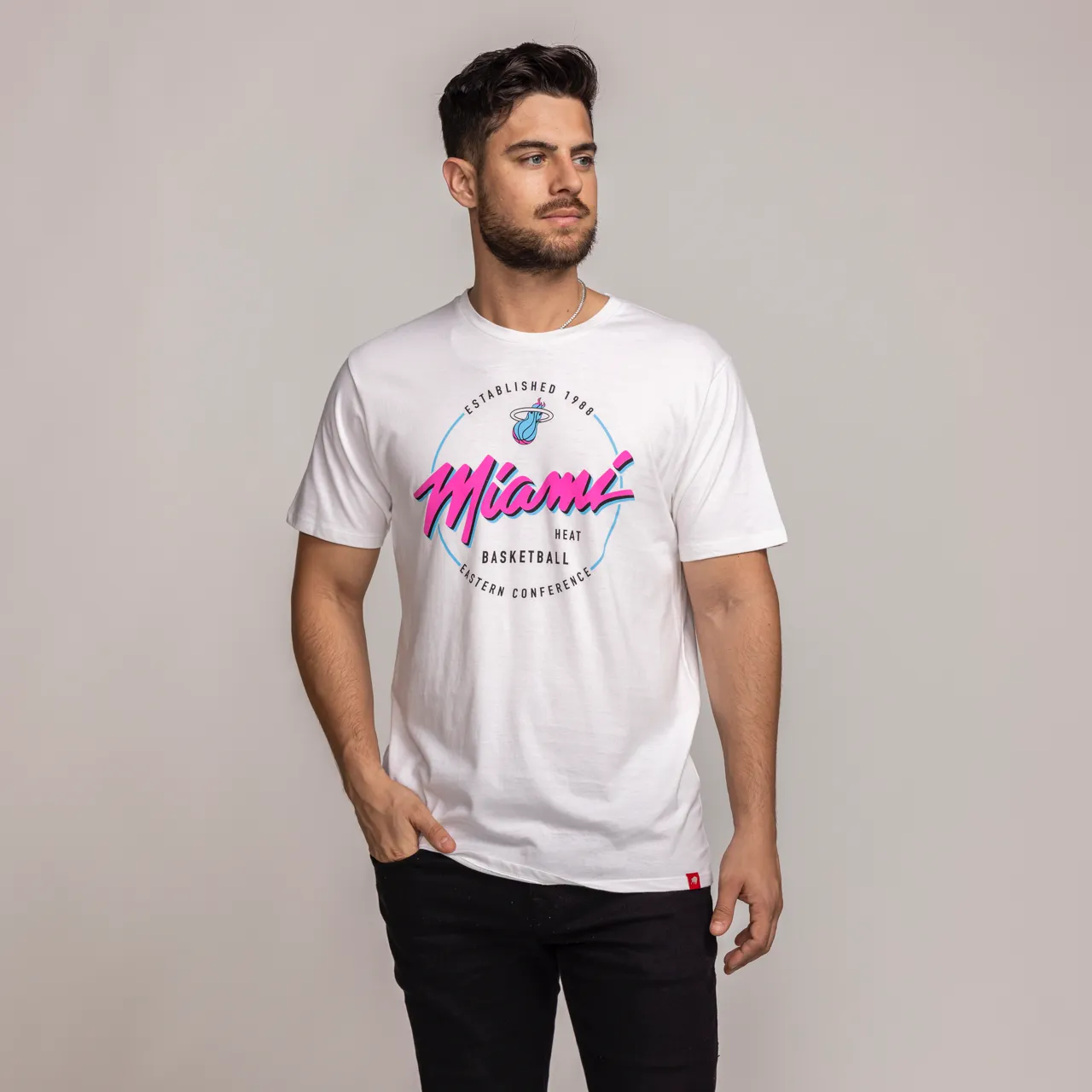 Sportiqe Miami HEAT Original Vice Bingham Tee