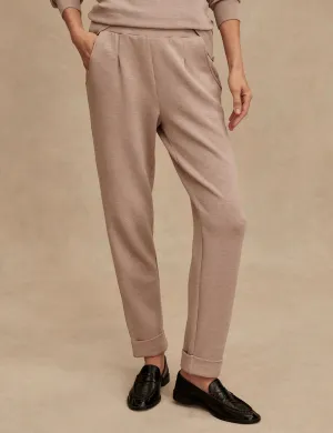 The Rolled Cuff Pant 25" - Taupe Marl