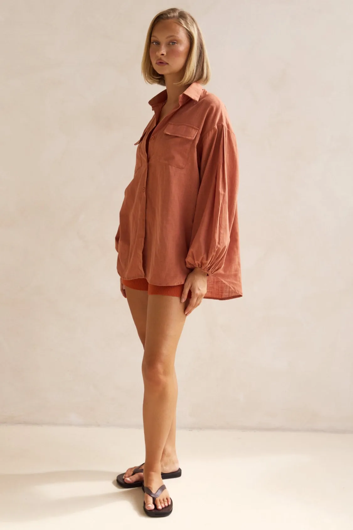 Timothee Shirt (Rust)