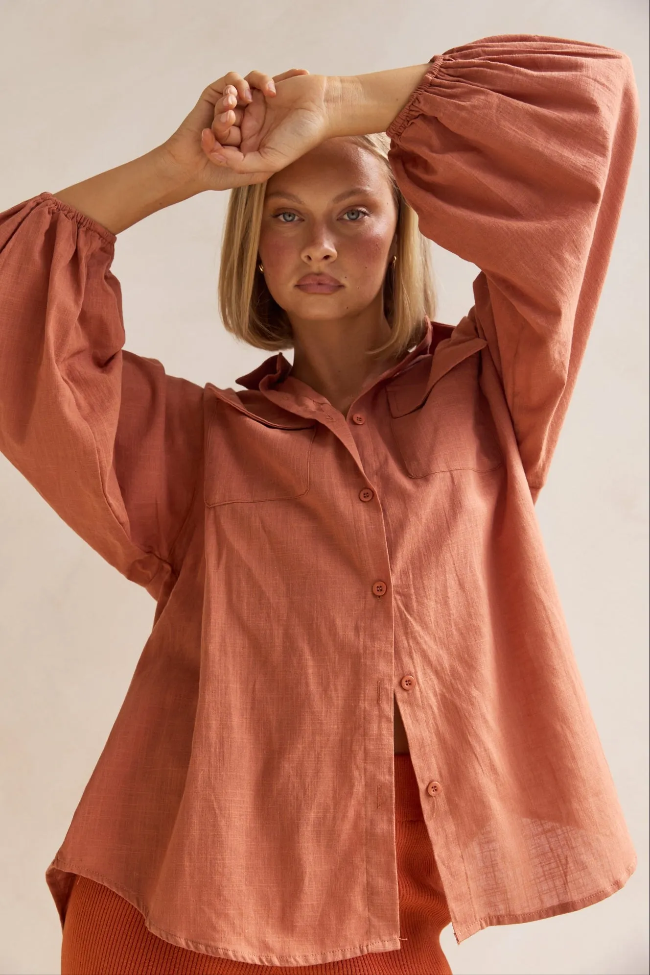 Timothee Shirt (Rust)