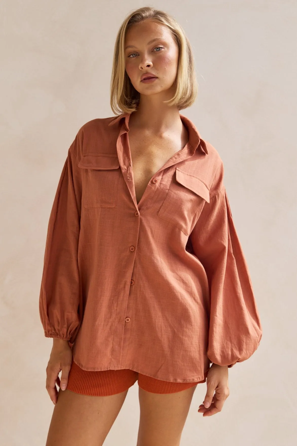 Timothee Shirt (Rust)