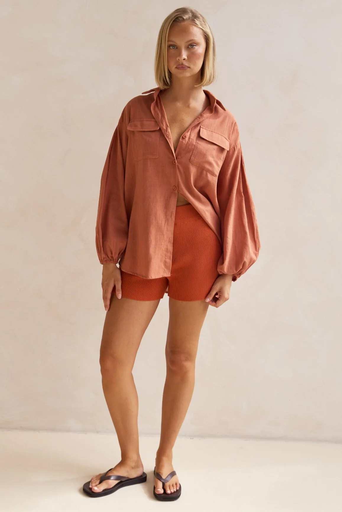 Timothee Shirt (Rust)