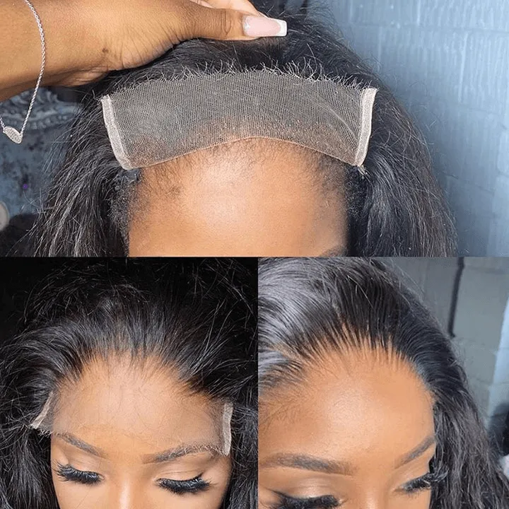 Tuneful 13x4 Undetectable HD Lace Full Frontal Wigs Human Hair 5x5 HD Lace Closure Deep Wave Wigs