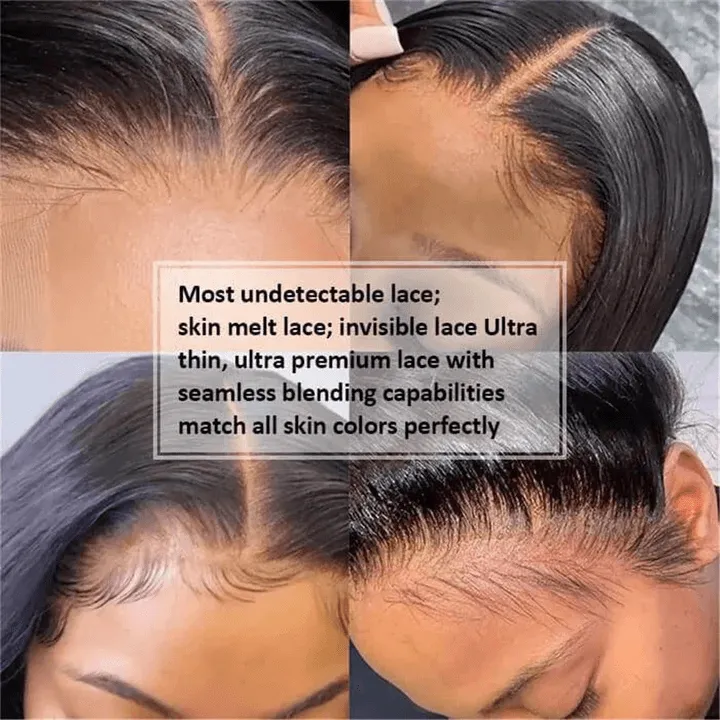 Tuneful 13x4 Undetectable HD Lace Full Frontal Wigs Human Hair 5x5 HD Lace Closure Deep Wave Wigs