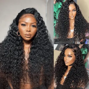 Tuneful 13x4 Undetectable HD Lace Full Frontal Wigs Human Hair 5x5 HD Lace Closure Deep Wave Wigs