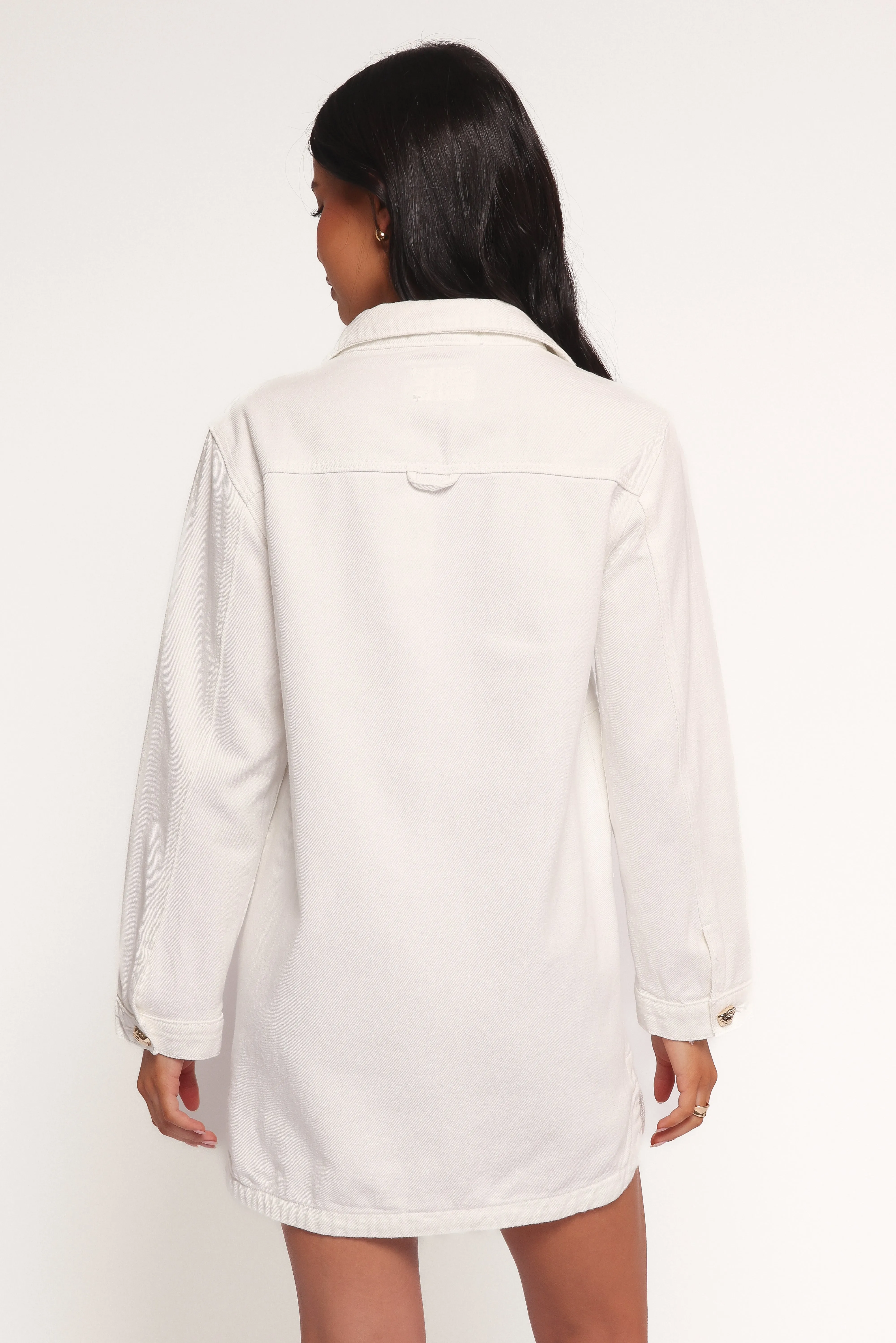 Turner Denim Dress - White Denim
