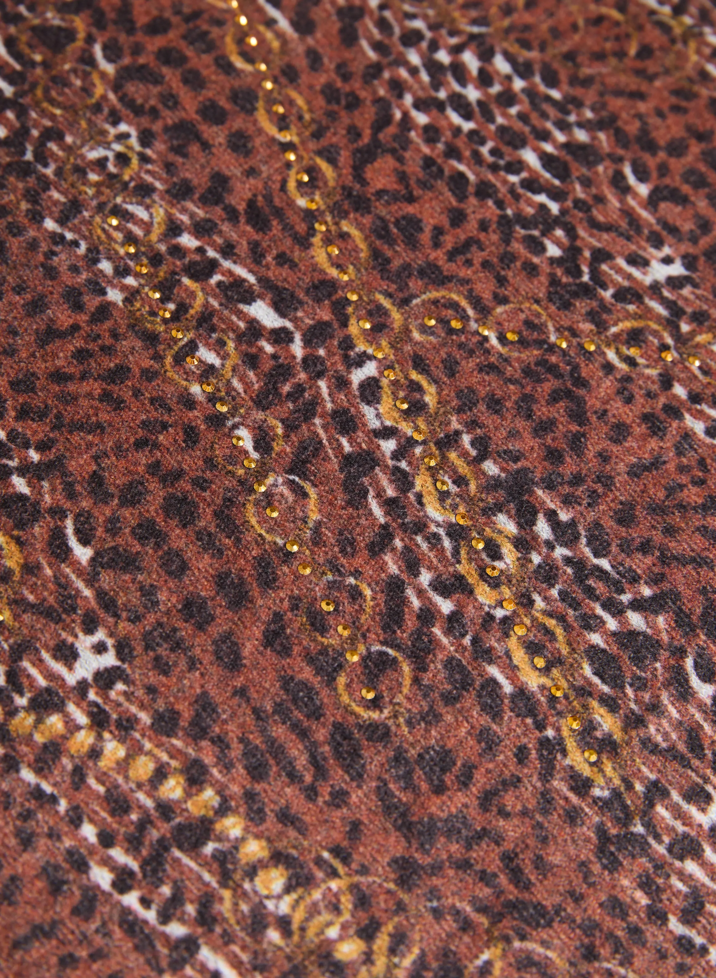 Vex- Animal & Chain Print Top