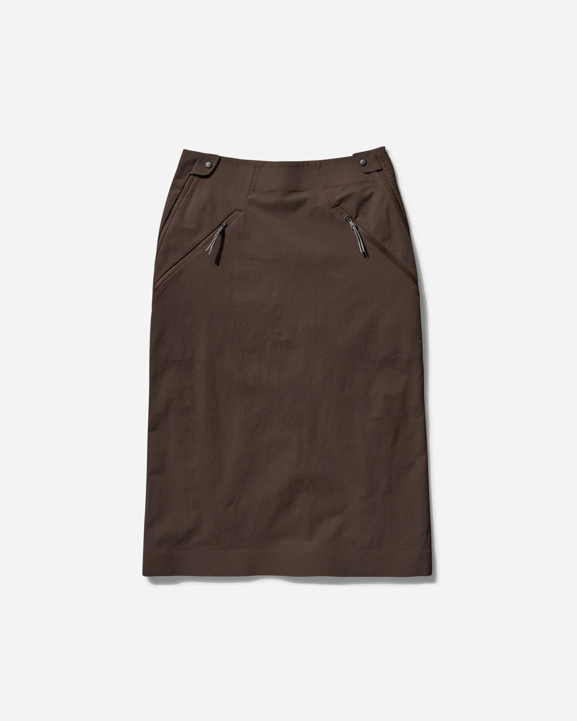 Women's Y Zip Skirt Dark Brown