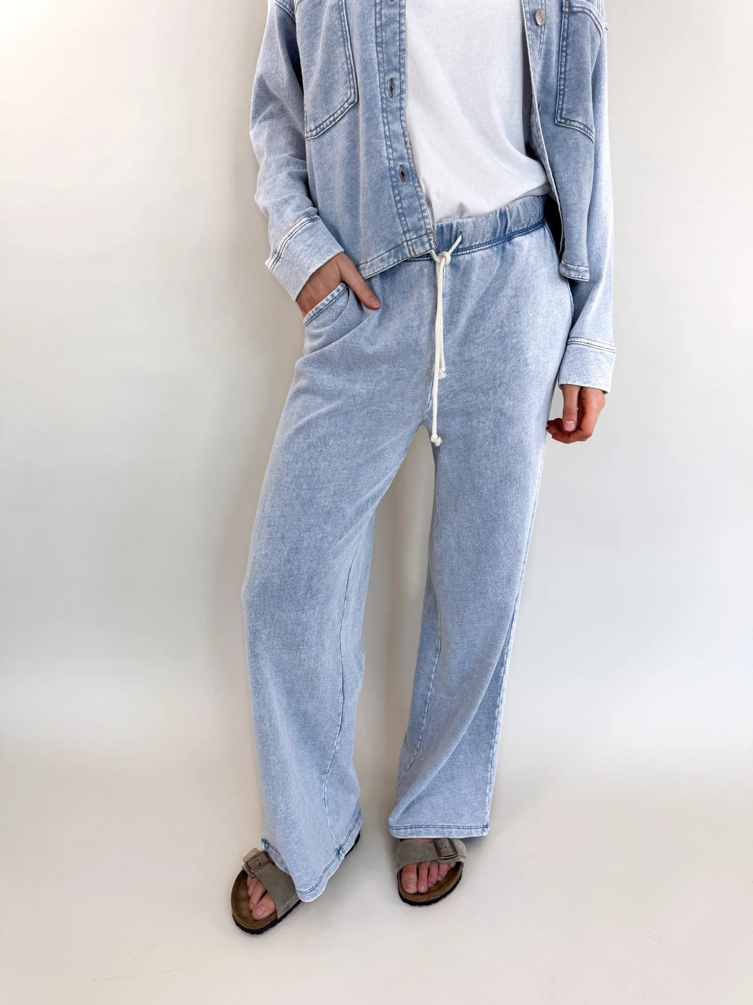 [Z SUPPLY] Hunter Knit Washed Indigo Pant